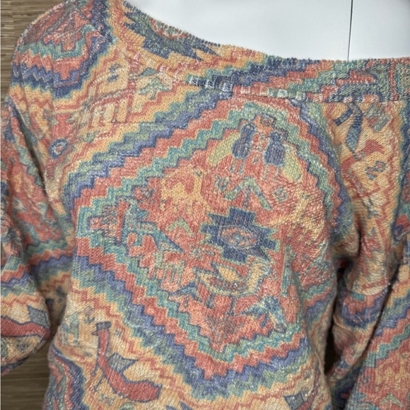 Vintage Aztec print cropped sweater - Picture 3 of 4